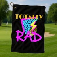 Totally Rad Retro 90's Golf Towel