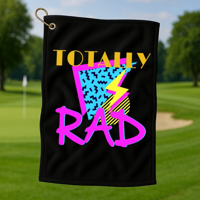 Totally Rad Retro 90's Golf Towel
