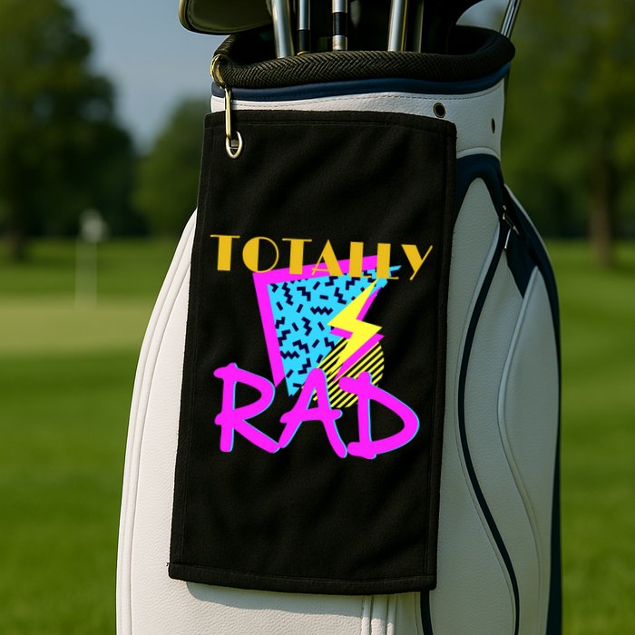 Totally Rad Retro 90's Golf Towel