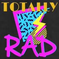Totally Rad Retro 90's Golf Towel