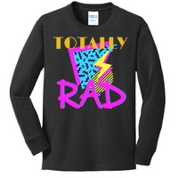 Totally Rad Retro 90's Kids Long Sleeve Shirt