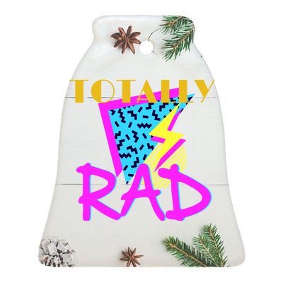 Totally Rad Retro 90's Ceramic Bell Ornament