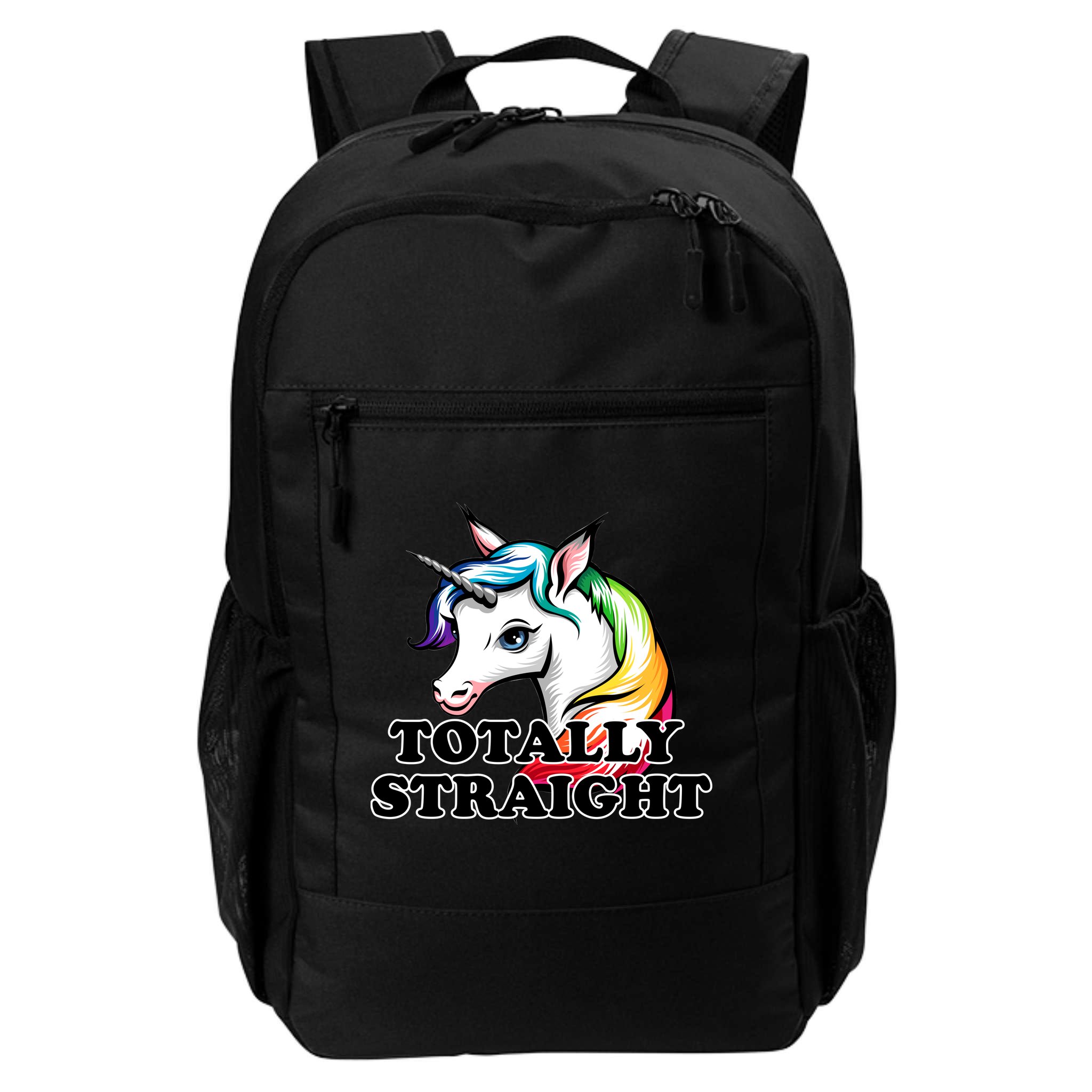 Totally Straight Unicorn Rainbow Backpack