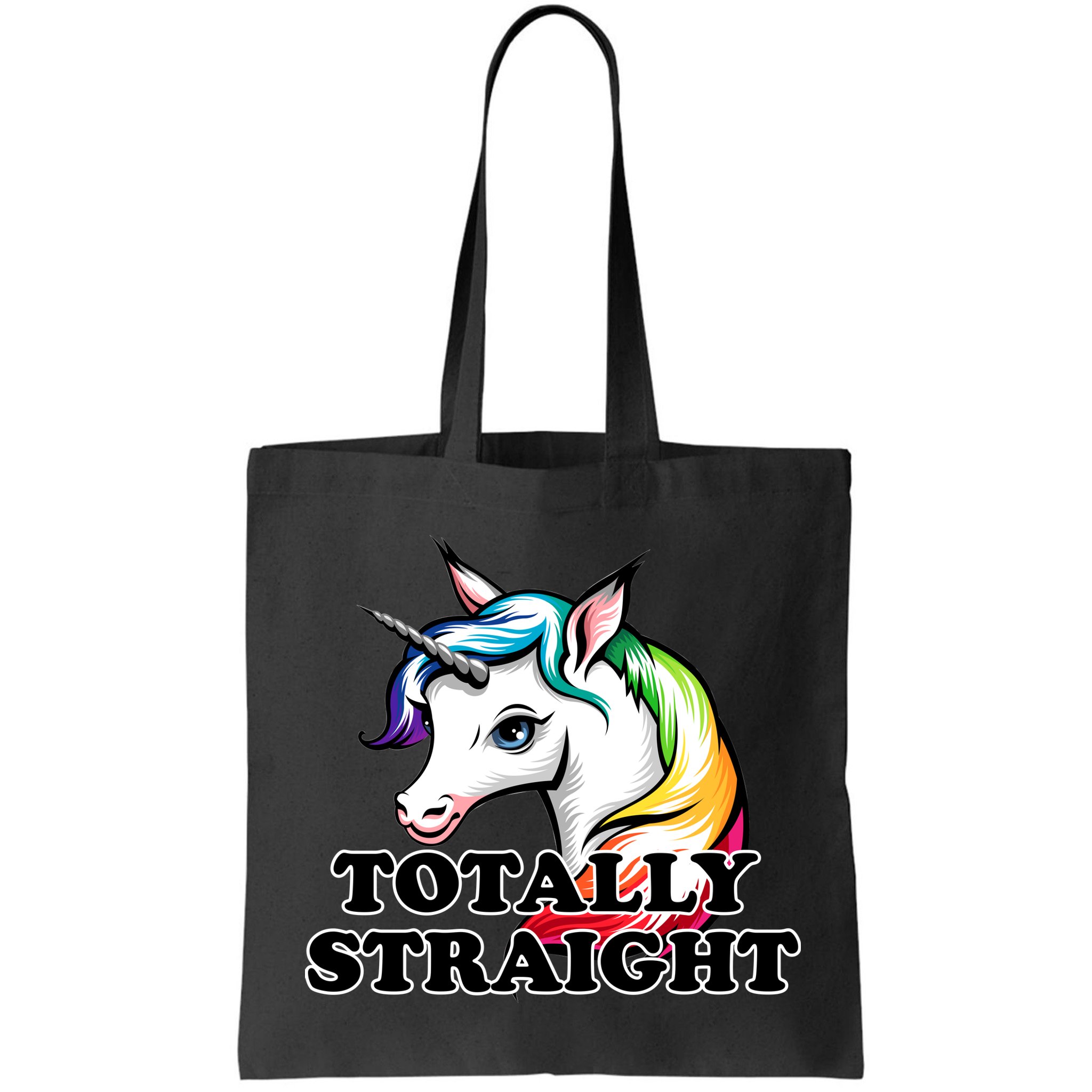 Totally Straight Unicorn Rainbow Bag