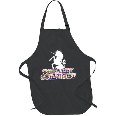 Totally Straight Unicorn Rainbow Pride Apron