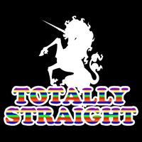 Totally Straight Unicorn Rainbow Pride Sustainable Bucket Hat