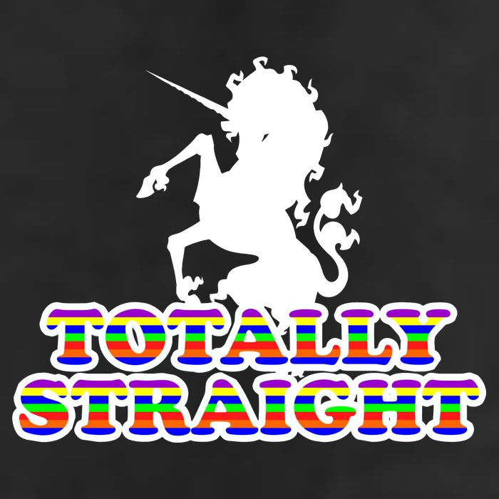 Totally Straight Unicorn Rainbow Pride Hat