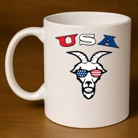 The Original Usa The Goat 11oz C Handle Ceramic Mug