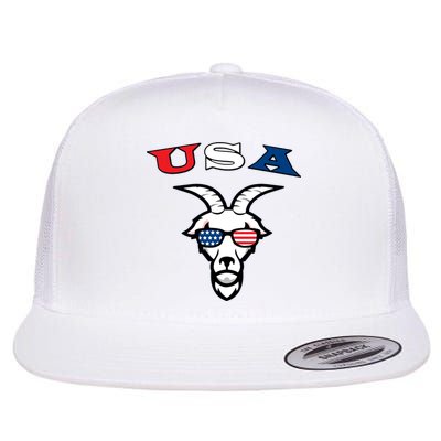 The Original Usa The Goat Flat Bill Trucker Hat