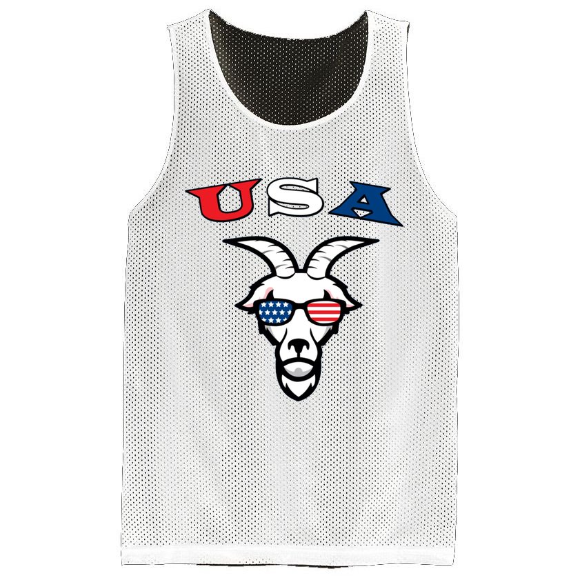 The Original Usa The Goat Mesh Reversible Basketball Jersey Tank