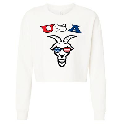The Original Usa The Goat Cropped Pullover Crew