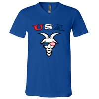 The Original Usa The Goat Gift V-Neck T-Shirt