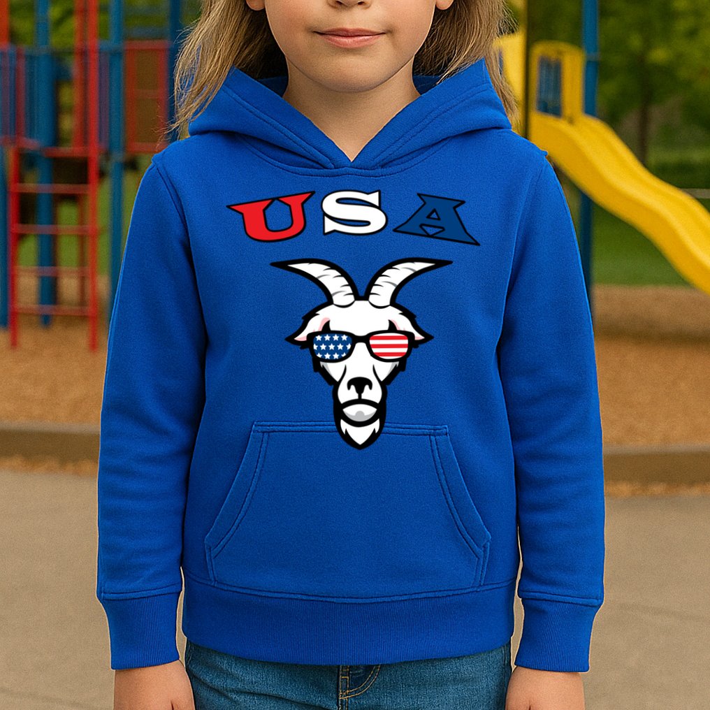 The Original Usa The Goat Gift Kids Hoodie