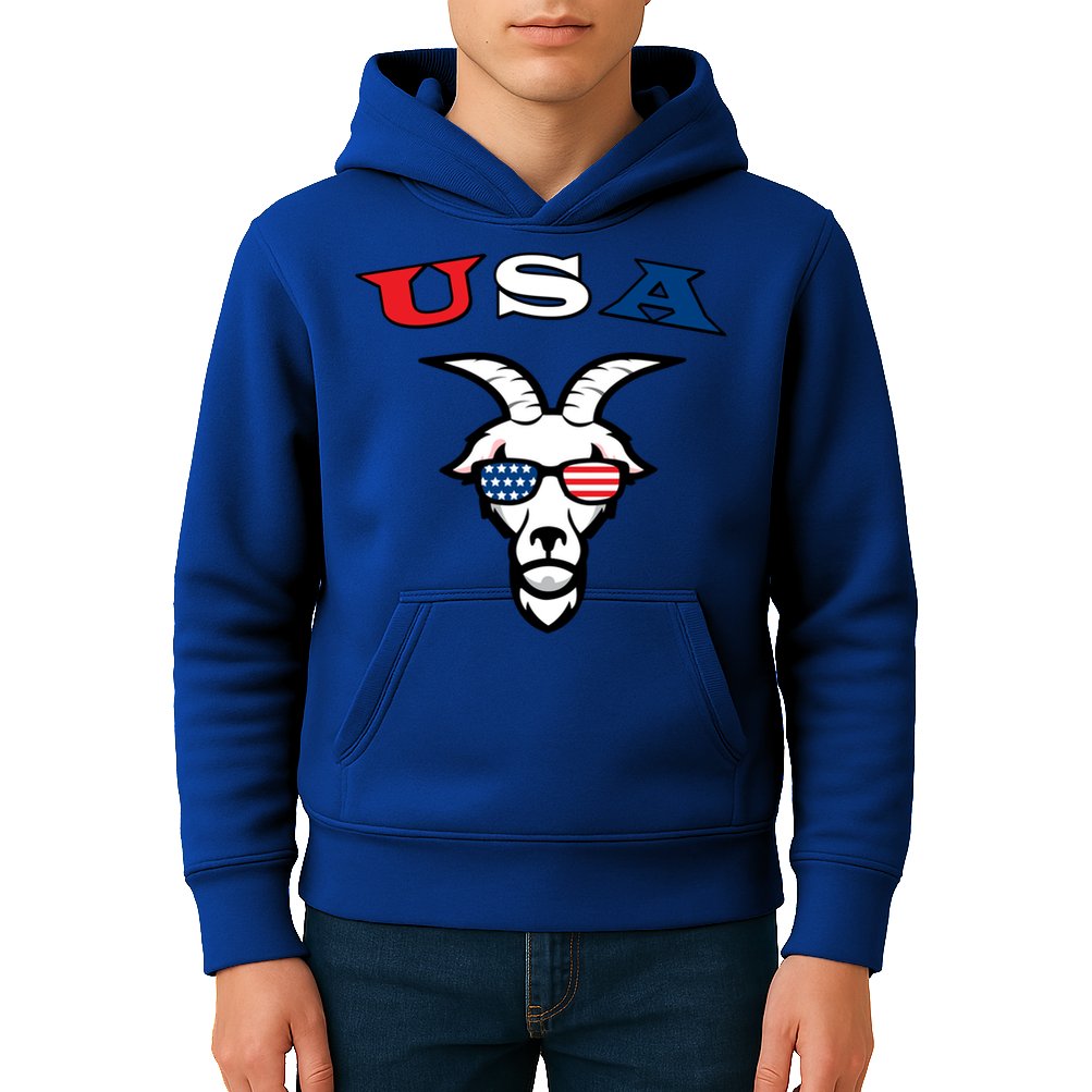 The Original Usa The Goat Gift Kids Hoodie