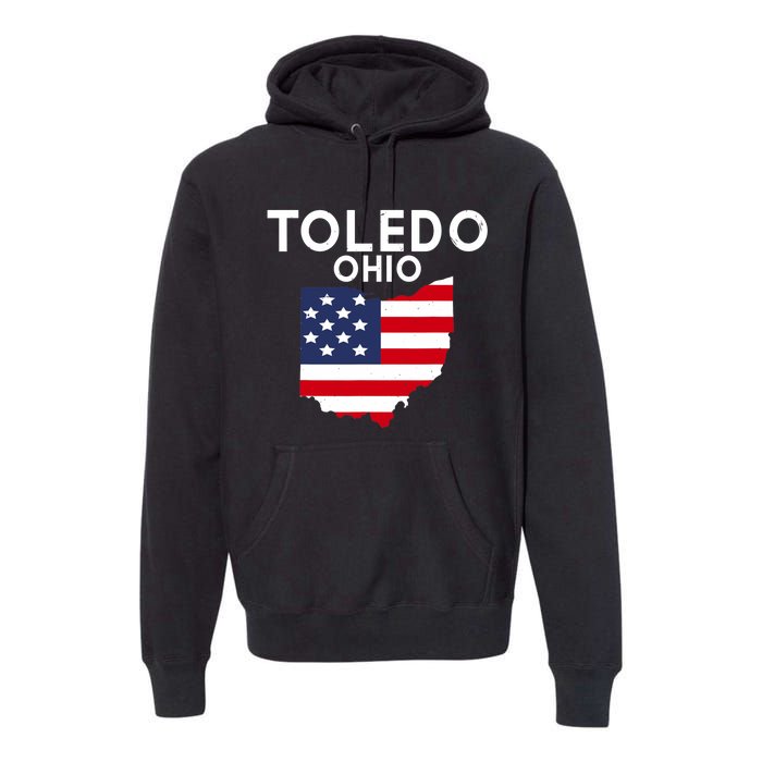 Toledo Ohio USA State America Travel Ohioan Premium Hoodie