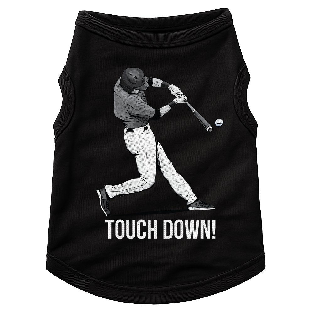 Touch Down Baseball Home Run Doggie Tank