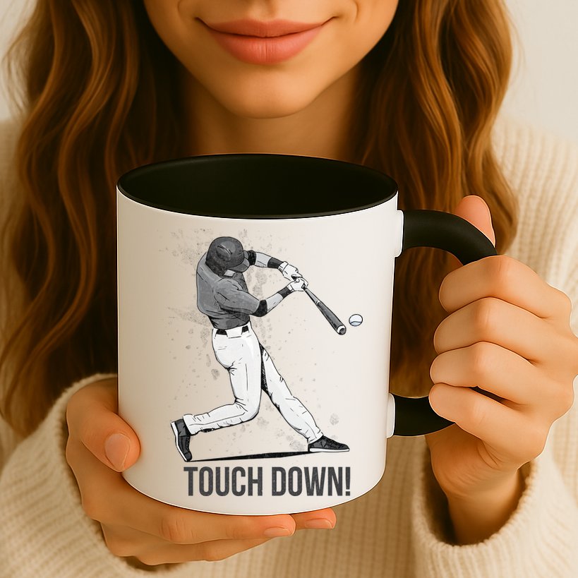 Touch Down Baseball Home Run Mug