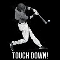 Touch Down Baseball Home Run Drawstring Bag