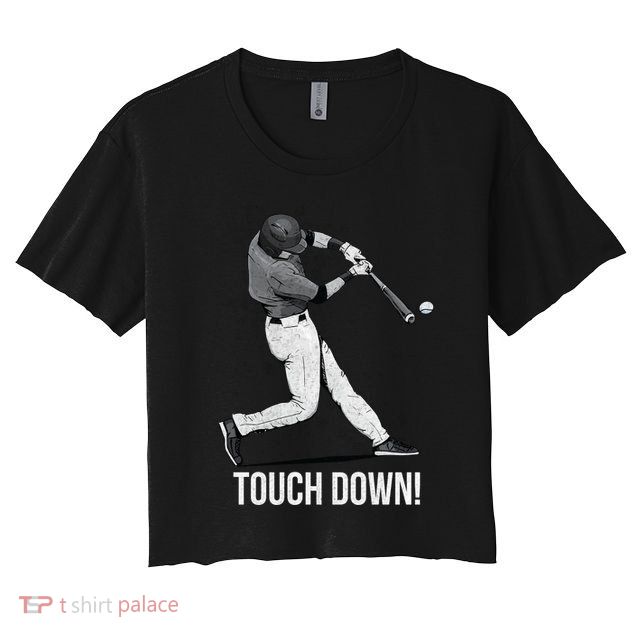 Touch Down Baseball Home Run Crop Top
