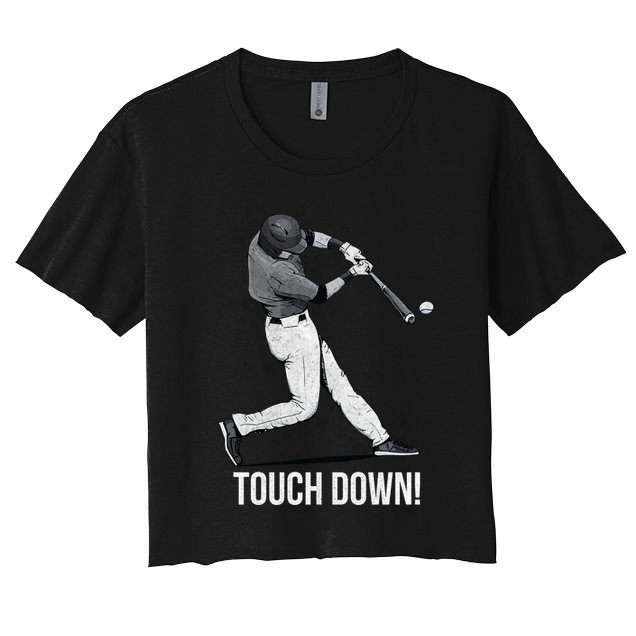 Touch Down Baseball Home Run Crop Top