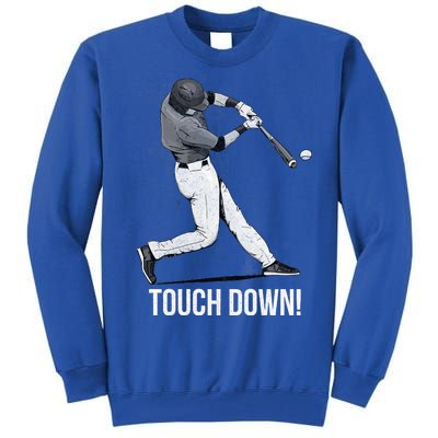 Touch Down Baseball Home Run Tall Sweatshirt