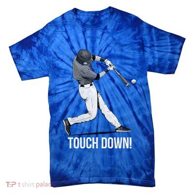 Touch Down Baseball Home Run Tie-Dye T-Shirt