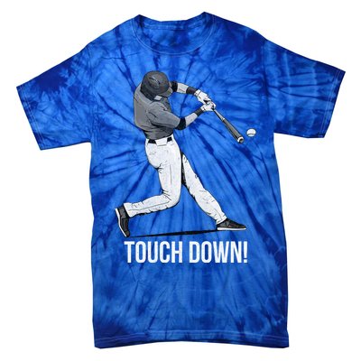 Touch Down Baseball Home Run Tie-Dye T-Shirt