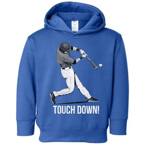 Touch Down Baseball Home Run Toddler Hoodie