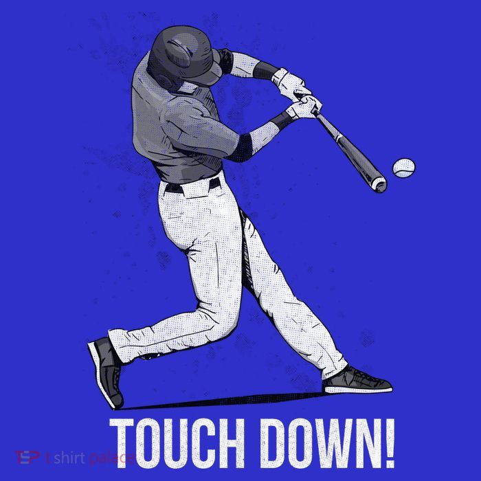 Touch Down Baseball Home Run Short Acrylic Beanie