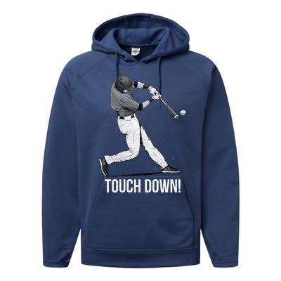 Touch Down Baseball Home Run Performance Fleece Hoodie