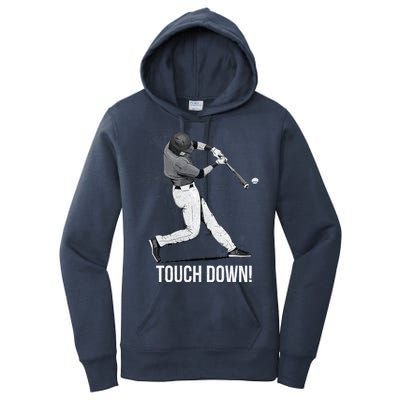 Touch Down Baseball Home Run Women's Pullover Hoodie