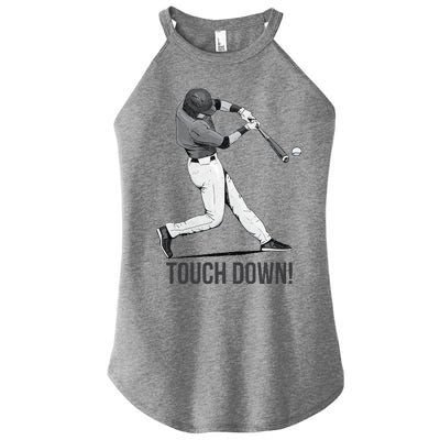 Touch Down Baseball Home Run Women's Perfect Tri Rocker Tank