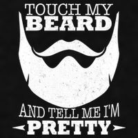 Touch My Beard And Tell Me I'm Pretty Ladies PosiCharge Tri-Blend Wicking Tank