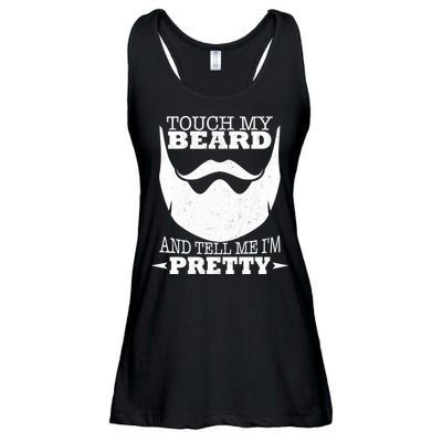 Touch My Beard And Tell Me I'm Pretty Ladies Essential Flowy Tank