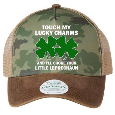 Touch My Lucky Charms And I'll Choke Your Leprechaun Legacy Tie Dye Trucker Hat