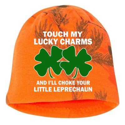 Touch My Lucky Charms And I'll Choke Your Leprechaun Kati - Camo Knit Beanie