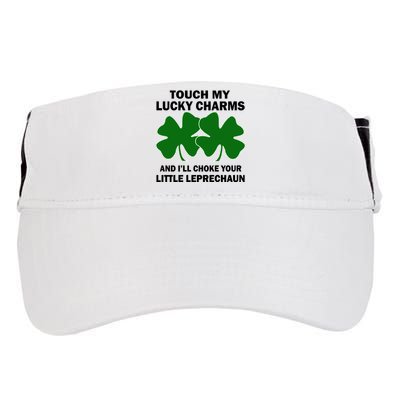 Touch My Lucky Charms And I'll Choke Your Leprechaun Adult Drive Performance Visor