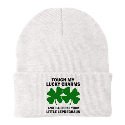 Touch My Lucky Charms And I'll Choke Your Leprechaun Knit Cap Winter Beanie