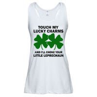 Touch My Lucky Charms And I'll Choke Your Leprechaun Ladies Essential Flowy Tank