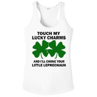 Touch My Lucky Charms And I'll Choke Your Leprechaun Ladies PosiCharge Competitor Racerback Tank