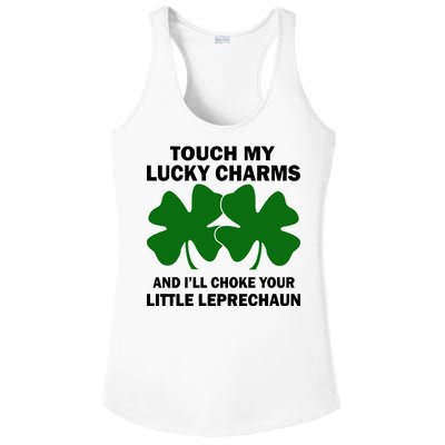 Touch My Lucky Charms And I'll Choke Your Leprechaun Ladies PosiCharge Competitor Racerback Tank