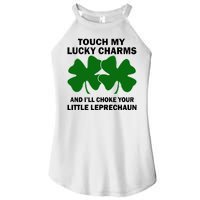 Touch My Lucky Charms And I'll Choke Your Leprechaun Women's Perfect Tri Rocker Tank