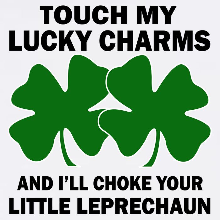 Touch My Lucky Charms And I'll Choke Your Leprechaun Short Acrylic Beanie