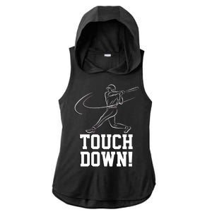 Touchdown Baseball Home-run  Ladies PosiCharge Tri-Blend Wicking Draft Hoodie Tank