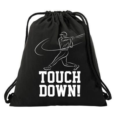 Touchdown Baseball Home-run  Drawstring Bag