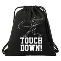Touchdown Baseball Home-run  Drawstring Bag