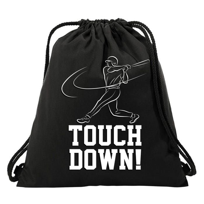 Touchdown Baseball Home-run  Drawstring Bag