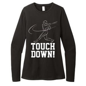 Touchdown Baseball Home-run  Womens CVC Long Sleeve Shirt