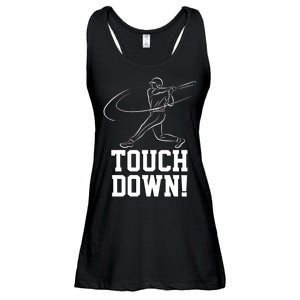 Touchdown Baseball Home-run  Ladies Essential Flowy Tank