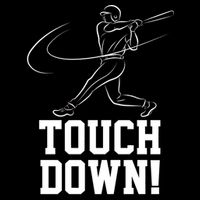 Touchdown Baseball Home-run  16 in Basic Backpack